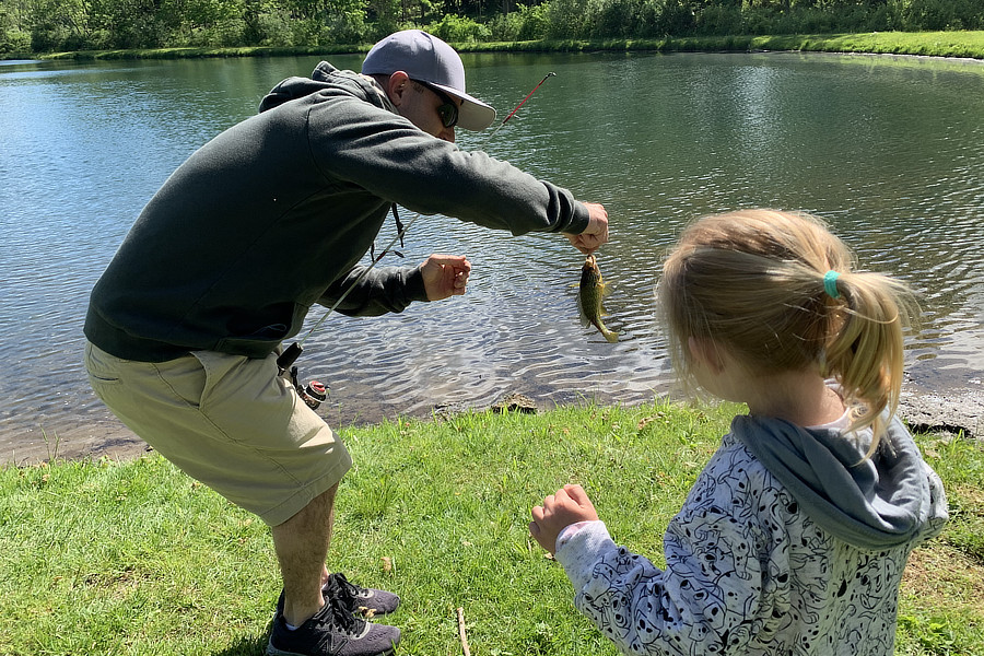 Fishing with daughter